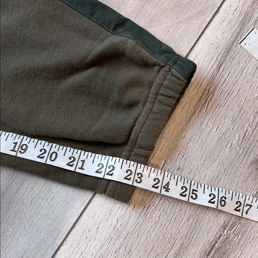 True Religion Panel drop crotch jogger sweats in green size small petite